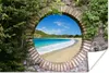 MuchoWow® Poster Strand - Meer - Blick 180x120 cm - Produktbild-Vorschau 1