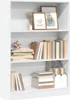vidaXL Bücherregal Weiß 80x24x109 cm Holzwerkstoff Produktbild-Vorschau 2