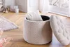 riess-ambiente Runder Hocker MODERN BAROCK 50cm champagner Produktbild-Vorschau 3