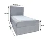 Bett, Boxspringbett, Continentalbett BERG POSO MINI mit Produktbild-Vorschau 3