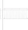 ECD Germany Balkon francuski, 90x225 cm, z 16 prętami Podgląd zdjęcia produktu 2