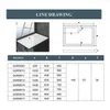 140x80x3cm Duschwanne Quadrat/Rechteck Duschtasse Produktbild-Vorschau 4