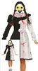 Clown Horror Halloween Costume Creepy Fun Rosso Nero Bianco Anteprima dell’immagine prodotto 7