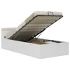 Bett mit Bettkasten Hydraulisch LED Weiß Kunstleder Produktbild-Vorschau 3