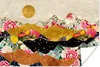 MuchoWow® Poster Gold - Blumen - Druck - Abstrakt - Produktbild-Vorschau 1