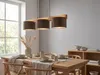 Holzbalken Pendelleuchten 3 flammig Lampenschirm Samt Produktbild-Vorschau 8