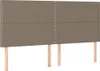 Design Möbel Boxspringbett mit Matratze Taupe 180x200 cm Produktbild-Vorschau 5