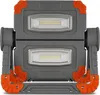 A front view of a portable LED work light with two light panels. Produktbild-Vorschau