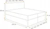Postel boxspring s prošívaným čelem EUGENA - 120x200, žlutá Náhled obrázku produktu 3