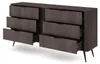 Kommode/dressoir TERZO K163 6S, gestreept front, metalen Productafbeelding-voorbeeld 5