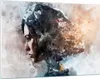 Bilder auf glas - Frau Abstraktion - 120x80cm - Glasbilder Produktbild-Vorschau 1