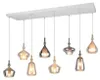 Lampa wisząca, metal, biały, matowy, E14, 8 źródeł światła, Podgląd zdjęcia produktu 5