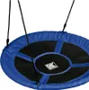 A close-up view of a blue nest swing suspended by ropes. Podgląd zdjęcia produktu