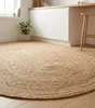 Handwebteppich - 90 x 160 cm - Braun - Jute - oval Produktbild-Vorschau 2