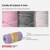 STANKE Filo macrame - filo cotone per boho fai da te, Anteprima dell’immagine prodotto 2
