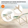 ECD Germany 5er Set Liegestuhl klappbar Tropical Grün-Weiß Produktbild-Vorschau 4