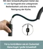 Edelstahl Küchenarmatur ausziehbar mit brause Schwarz Produktbild-Vorschau 6