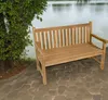 Lesli Living Landhausbank Cardiff 130 cm Teak C-Grade Produktbild-Vorschau 2