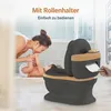 A mother and baby in a bathroom, with a child's potty trainer in the foreground. Náhľad obrázku produktu
