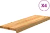 vidaXL Marches d'escalier 4 pcs. Marron clair 80x25x2 cm Voir les images du produit 1