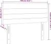 vidaXL Testata grigio chiaro 100x5x78/88 cm in velluto Anteprima dell’immagine prodotto 8