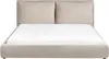 BELIANI Postel taupe sametové čalounění 180 x 200 cm Náhled obrázku produktu 5