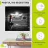 ARTland Poster Leuchtturm und Segelschiff im Mondschein Produktbild-Vorschau 2