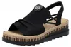 Rieker Damen Keilsandalette Sandale Modeschuh schwarz 42 Produktbild-Vorschau 74