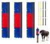 SucceBuy Kratzbürste 43x19 cm, Viehbürste 3er-Set mit 12 Produktbild-Vorschau 1