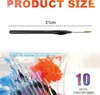 10 Stück Set,Nylon Pinsel Set Acrylfarben Kunst Pinsel, Produktbild-Vorschau 2
