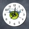 Glasuhr Wanduhr Küchenuhr Echt-Glas 30fi cm Kiwi grün Produktbild-Vorschau 2