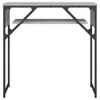 Consolle con ripiano grigio Sonoma 75x30x75cm in materiale Anteprima dell’immagine prodotto 4