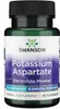 Aspartate de potassium 99 mg 90 gélules Swanson Health Voir les images du produit 1