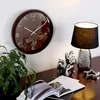 PRIM Wood Style Wanduhr Holz 3D-Zahlen Dunkelbraun 36 cm Produktbild-Vorschau 5