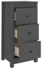 vidaXL Sideboards 2 Stk. Grau 40x35x80 cm Massivholz Kiefer Produktbild-Vorschau 5