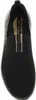 A top-down view of a black Skechers slip-on shoe with gold and rose gold accents. Náhled obrázku produktu