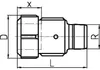 Georg Fischer GF Primofit adapter met buitendraad, STL, R Productafbeelding-voorbeeld 2