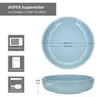 Ritzenhoff 12tlg Tafelservice Jasper Graublau Steingut Produktbild-Vorschau 7