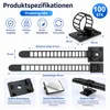 100 Stück Kabelmanagement Clips selbstklebend, Kabelhalter Produktbild-Vorschau 5