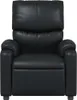 masážne kreslo vidaXL Black Imitation Leather Náhľad obrázku produktu 4