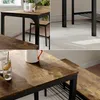 Tavolo da pranzo Vicco Fyrk Nero/quercia rustico 70 x 70 Anteprima dell’immagine prodotto 5