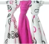 XKKO BMB Bambusová plenka Spirals&Bubbles 70x70 - Magenta Náhled obrázku produktu 5