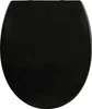 A top-down view of a black toilet seat. Anteprima dell’immagine prodotto