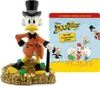A Disney DuckTales figurine of Scrooge McDuck standing on a pile of gold coins, next to a CD cover for the DuckTales Hörspiel (audio drama). Produktbild-Vorschau