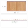 Relaxdays Bambusmatte, 61x122cm, feuchtigkeitsresistent, Produktbild-Vorschau 6
