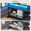 Lit de jeunesse AODEMOKO avec éclairage LED et station de Voir les images du produit 9