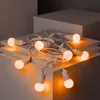 Set Girlande Waterproof 5.5m Weiss+ 8 LED-Glühbirnen E27 Produktbild-Vorschau 4