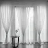 3er-Pack Gardinen weiß, Transparent Vorhang Set, Modern Produktbild-Vorschau 1