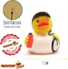 Badeente Radrennfahrer weiß Vinyl 8 cm Produktbild-Vorschau 11