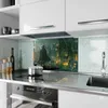Küchenrückwand Spritzschutz Glas mit Motiv Regenmantel Produktbild-Vorschau 2